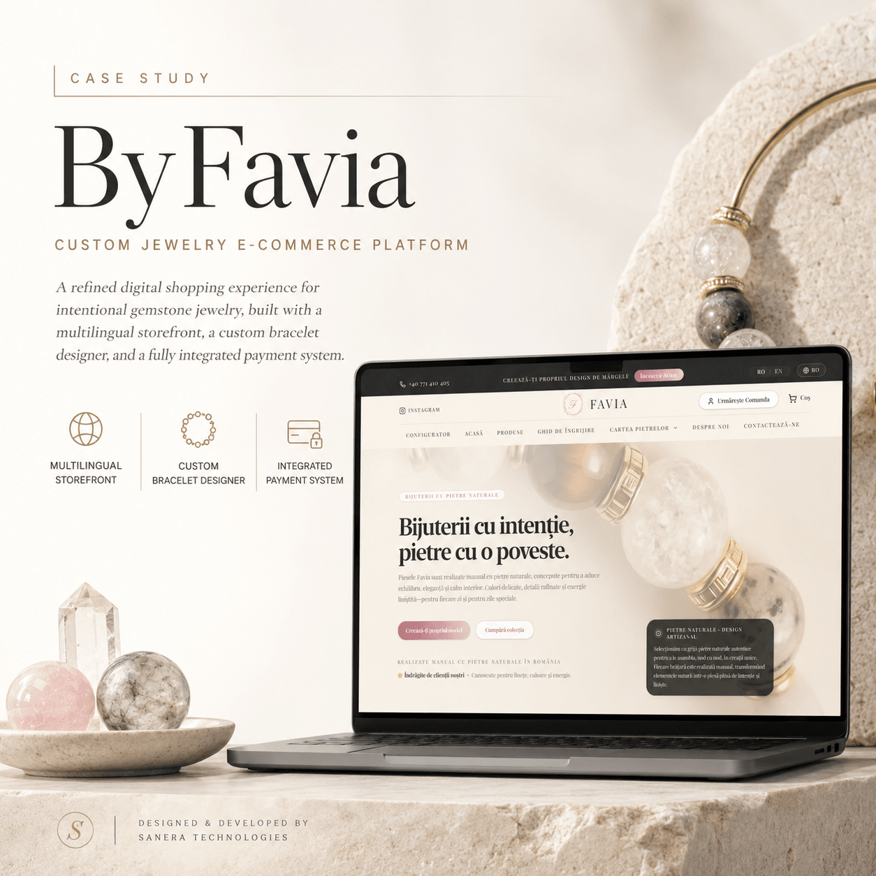 ByFavia custom jewelry e-commerce platform overview