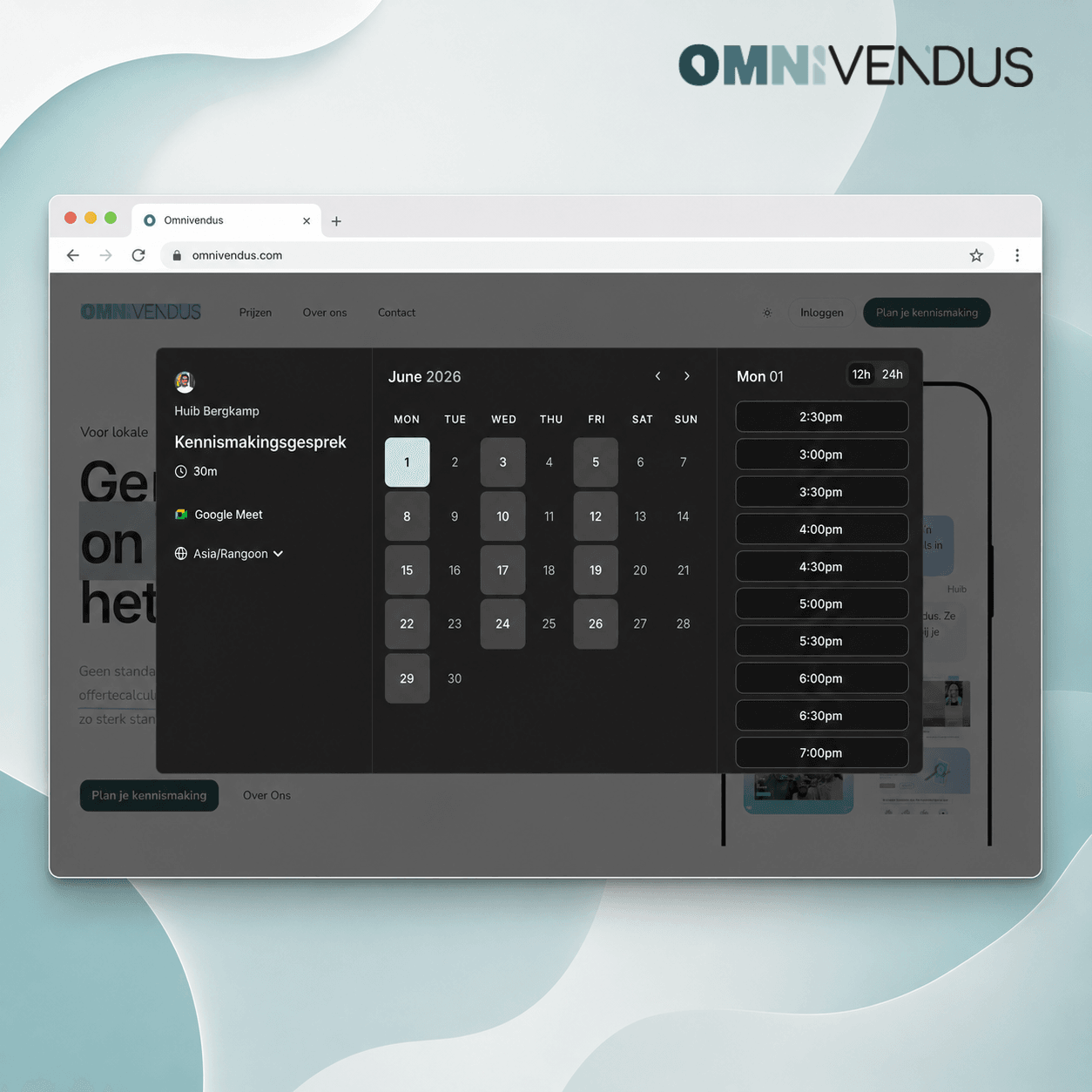 OmniVendus integrated meeting scheduling